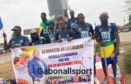 Marche de la liberté/Les marcheurs de la 5e République sur l’axe Mouila–Tchibanga