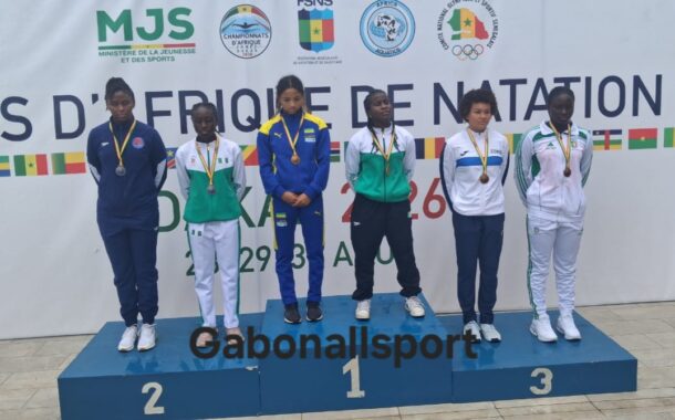 Natation-Zone 2/Le Gabon termine le Championnat d’Afrique avec neuf médailles